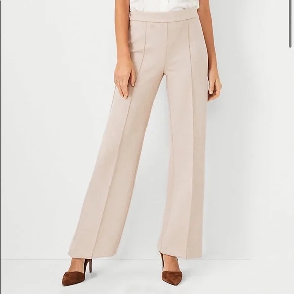 The Faux Suede Side Zip Straight Pant - Ann Taylor (size 4) - Picture 1 of 6